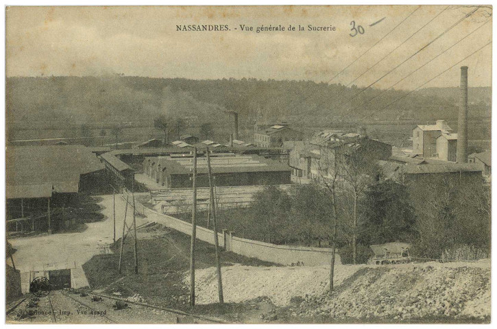 Nassandres. Vue générale de la Sucrerie.