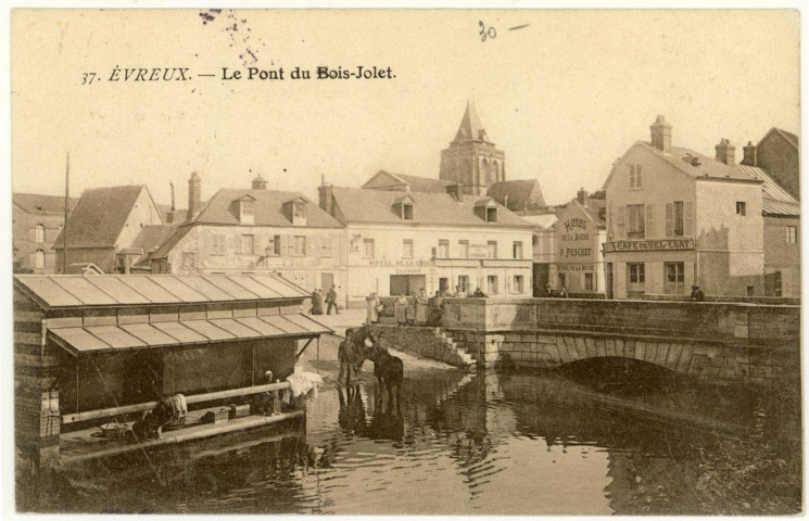 Evreux-Ville. Le Pont du Bois-Jollet.
