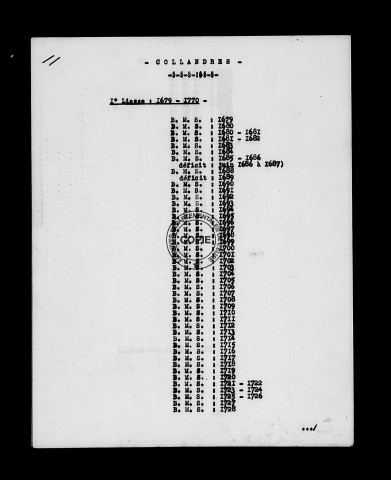 BMS (1679-1790)