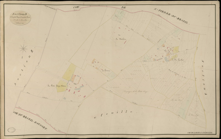Haye-Saint-Sylvestre (La). Section D _ de la petite haye et des petits Prés _ 1re de 2 Feuilles