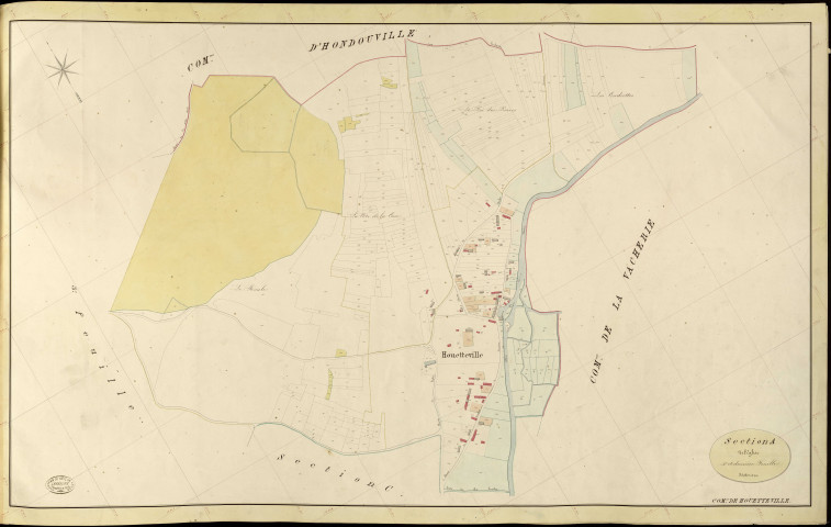 Houetteville. Section A _ de l'Eglise _ 4e et dernière Feuille