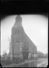 Vue d'ensemble de l'église d'Épaignes (Eure).