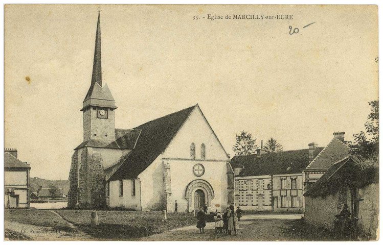 Marcilly-sur-Eure. Eglise de Marcilly-sur-Eure.