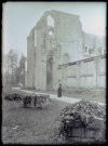 Ruines et vestiges de l'abbaye Notre-Dame de Fontenelle de Saint-Wandrille-Rançon (Seine-Maritime).
