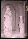 Statue de Vierge à l'enfant de l'église de Vézillon (Eure).