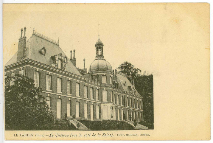 Landin (Le). Le Château (vue du côté de la Seine).