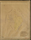 Bérengeville-la-Rivière. Tableau d'assemblage _ du Plan Parcellaire de la Commune de Bérengeville _ Canton de Evreux Sud - Evreux - Eure. _ Terminé sur le Terrain le 25 Octobre 1841 , sous l'administration de M. Zédé, Préfet _ M. Marais, Maire _ sous la Direction de M. Garnier, Directeur des Contributions directes _ M. Le Fébure, Géomètre en Chef. _ Par M. Girard, Géomètre de 1re classe.