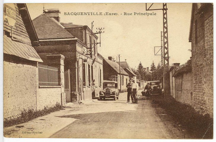 Sacquenville. Rue principale.