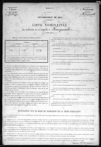HACQUEVILLE 1901