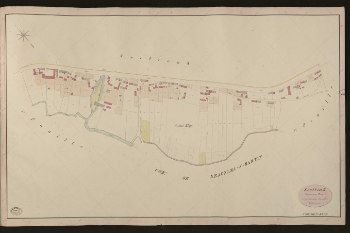 Saint-Eloi-près-Gisors. Section B _ du pout aux Clercs _ 2e et dernière Feuille