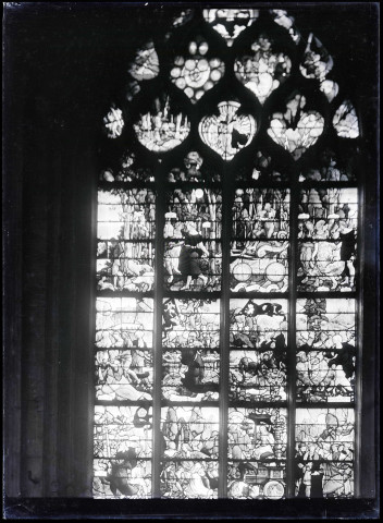 Vitrail des Chars ou du Triomphe de la Vierge (entre 1522 et 1524) de Jean et Engrand le Prince, verriers de Beauvais, se trouvait dans la chapelle sud de l'ancienne église Saint-Vincent et aujourd'hui dans la chapelle Sainte-Jeanne d'Arc de Rouen (Seine-Maritime).