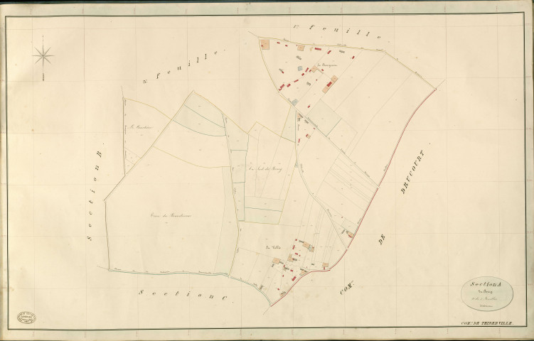 Thiberville. Section A _ du Bourg _ 2e de 3 Feuilles