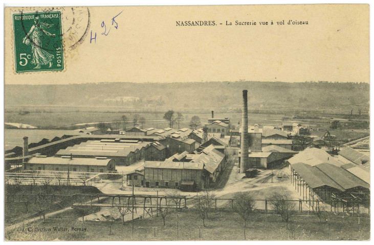 Nassandres. La Sucrerie vue à vol d'oiseau.