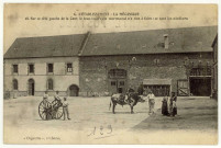 Caillouet-Orgeville. L'établissement : La mécanique : Sur ce côté gauche de la Cour, le beau taureau normand n'a rien à faire : ce sont les ateliers.