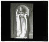 Église de La Croisille (Eure), statue de Vierge à l'enfant.