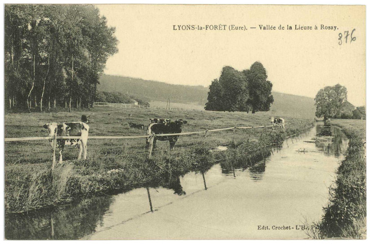 Rosay-sur-Lieure. Vallée de la Lieure à Rosay.