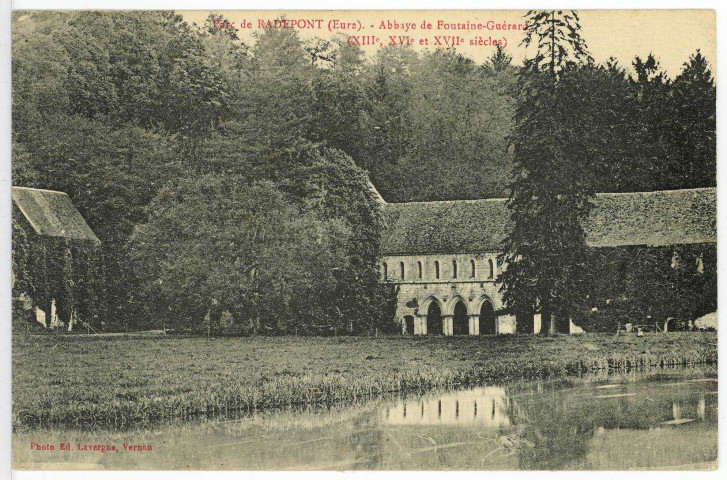 Radepont. Parc de Radepont (Eure) - Abbaye de Fontaine Guérard (XIIIe, XVIe et XVIIe siècles).