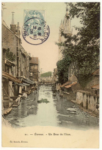 Evreux-Ville. Un bras de l'Iton.