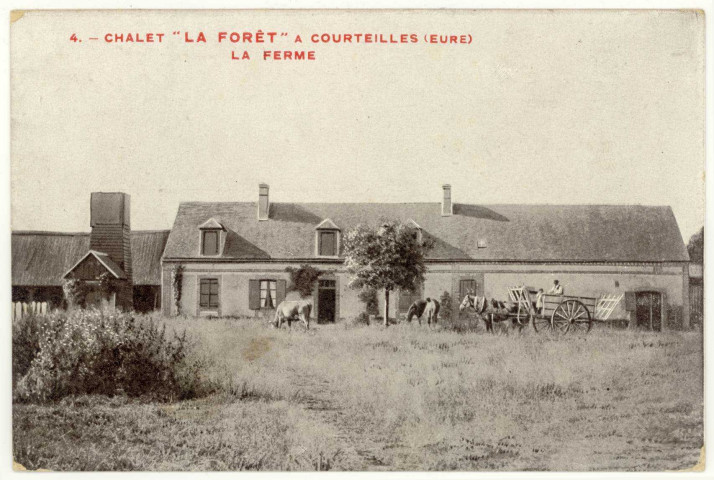 Courteilles. Chalet "La Forêt"-La Ferme.