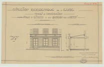 Evreux _"Bureaux de l'Inspection académique. Projet de construction d'une salle d'attente et d'un bureau pour les commis. Projet n° 2".