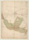 Baux-de-Breteuil (Les) - Plan de la paroisse comprenant l'église, la forêt de Breteuil, les haras et l'ermitage Sainte-Suzanne. *
