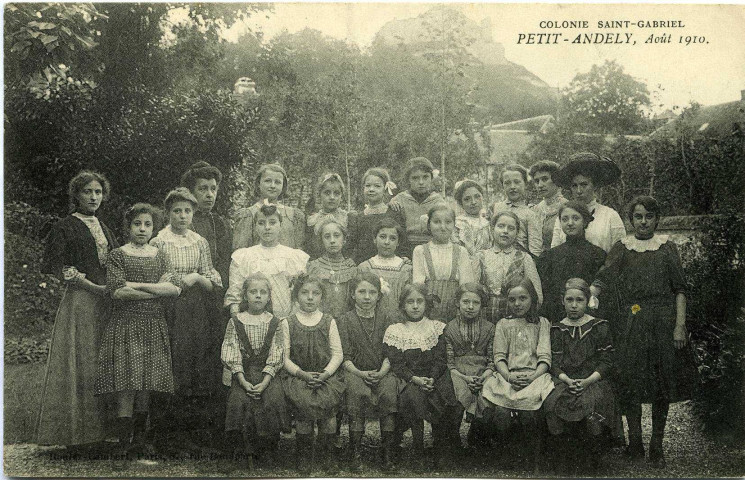 Andelys (Les). Colonie Saint-Gabriel. - Petit-Andely, Août 1910.