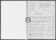 Tables (1923-1932)