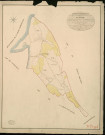 Roque (La). Tableau d'assemblage _ du Plan Parcellaire de la Commune de La Roque _ Canton de Quillebeuf - Pontaudemer - Eure. _ Terminé sur le Terrain en 1824, sous l'administration de M. de Chambaudoin, Préfet _ M. Tallon, Maire _ sous la Direction de M. Aubelin, Directeur des Contributions directes _ M. Hautier, Géomètre en Chef. _ Par M. Roger, Géomètre de 1re classe.