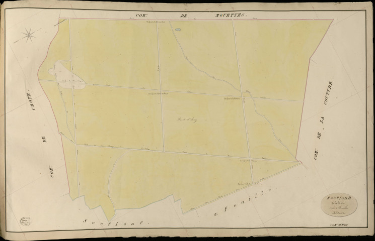 Ezy-sur-Eure. Section D _ de la Forêt _ 1re de 2 Feuilles