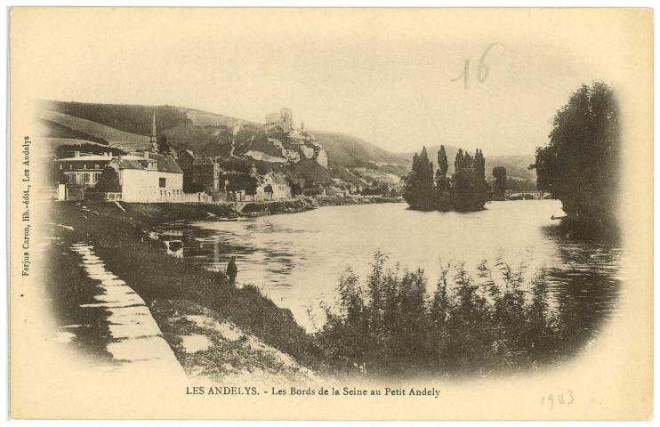 Andelys (Les). Les Bords de la Seine au Petit Andely.
