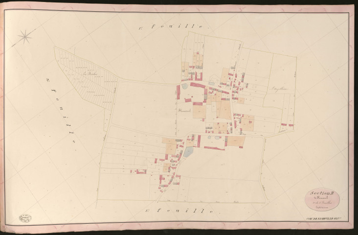 Richeville. Section B _ de Flumesnil _ 2e de 3 Feuilles