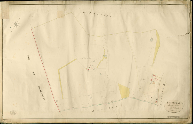 Breteuil-sur-Iton. Section A _ de St Jean des Bois _ 1re de 3 Feuilles