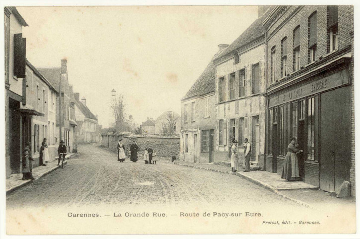 Garennes-sur-Eure. La Grande Rue - Route de Pacy-sur-Eure.