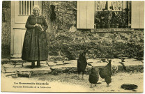 Divers. La Normandie illustrée. - Paysanne Normande et sa basse-cour.