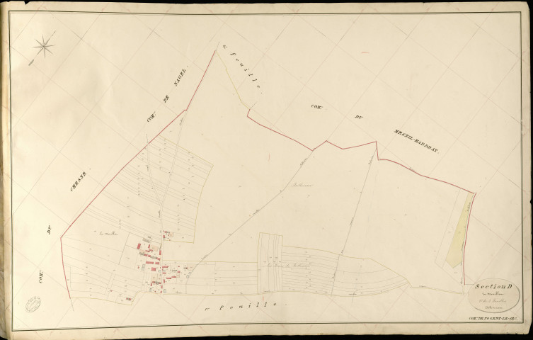 Nogent-le-Sec. Section D _ du Meuillet _ 2e de 3 Feuilles