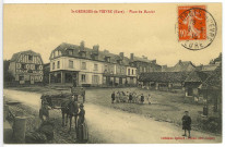 Saint-Georges-du-Vièvre. Place du Marché.
