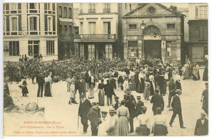 Pont-Audemer. 36ème d'Infanterie. - Sac à Terre.