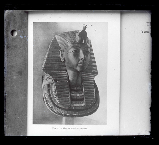Illustration d'un livre sur le trésor de Toutankhamon.