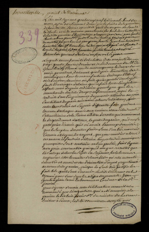Houetteville (Procès-verbal seulement).