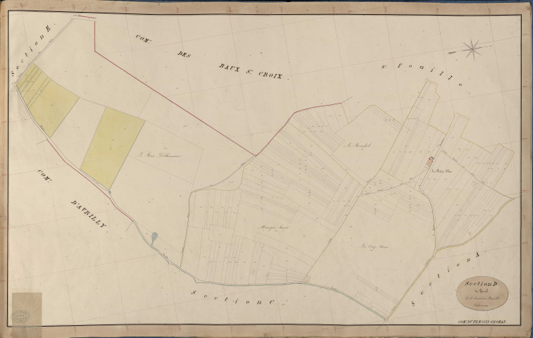 Plessis-Grohan (Le). Section D _ de Garel _ 3e et dernière Feuille