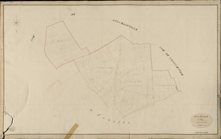 Cissey. Section A _ du Village _ 1re de 2 Feuilles