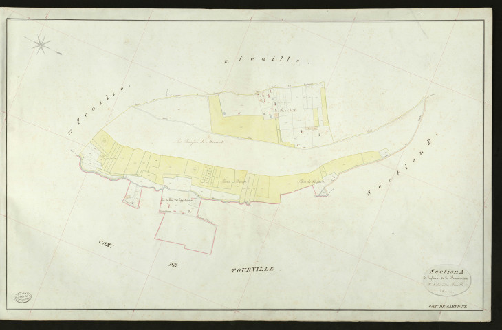 Campigny. Section A _ de l'Eglise et de la Pommeraie _ 3e et dernière Feuille