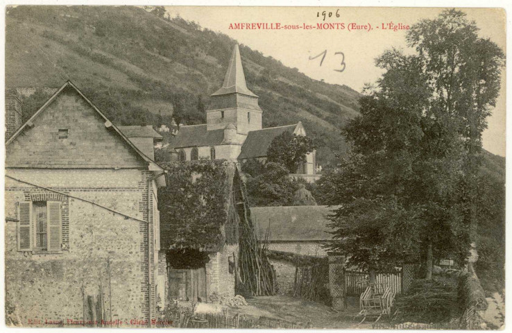 Amfreville-sous-les-Monts. L'église.