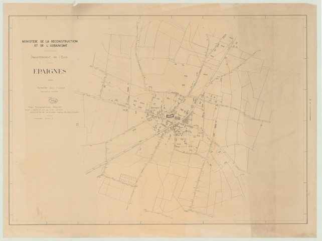 Epaignes _ MRU _ Plan topographique