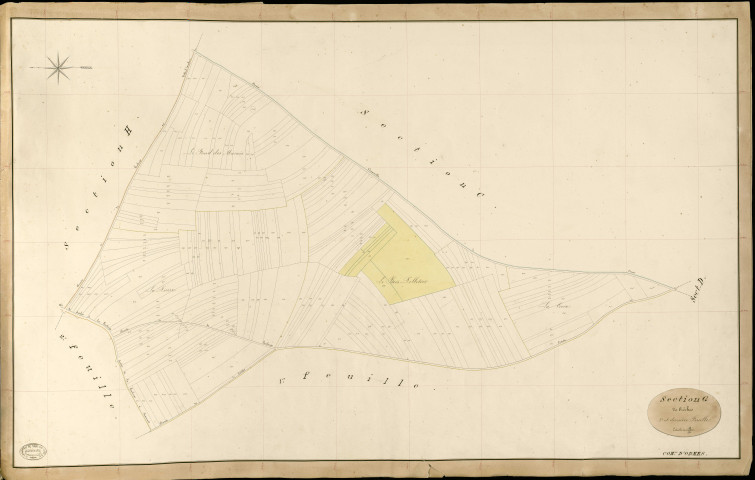 Ormes. Section G _ de Crêches _ 3e et dernière Feuille