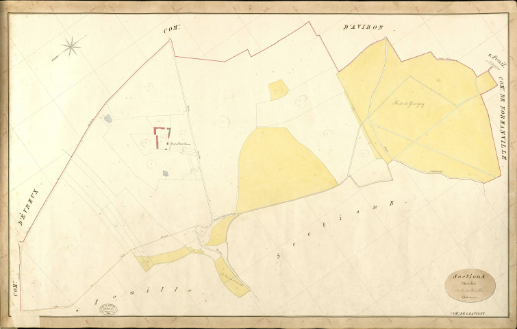 Gravigny. Section A _ d'Outrebois _ 3e de 4 Feuilles