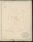 Bray. Tableau d'assemblage _ du Plan Parcellaire de la Commune de Bray. _ Canton de Beaumont-le-Roger - Bernay - Eure. _ Terminé sur le terrain en 1826 sous l'administration de M. Le Vicomte Raymond Delaitre, Préfet _ M. Robequin, maire _ en sous la Direction de M. Hurtrelle, Directeur des Contributions directes. _ M. Hautier, Géomètre en Chef. _ Par M. Pilfert, Géomètre de 1re classe.