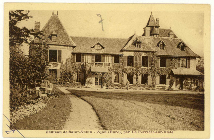 Ajou. Château de Saint-Aubin.