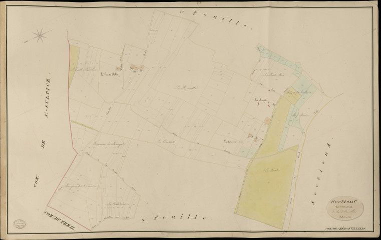 Chéronvilliers. Section C _ des Martins _ 2e de 3 Feuilles