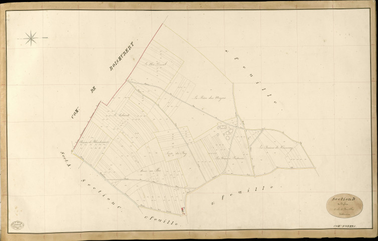 Ormes. Section D _ de l'Eglise _ 3e de 4 Feuilles